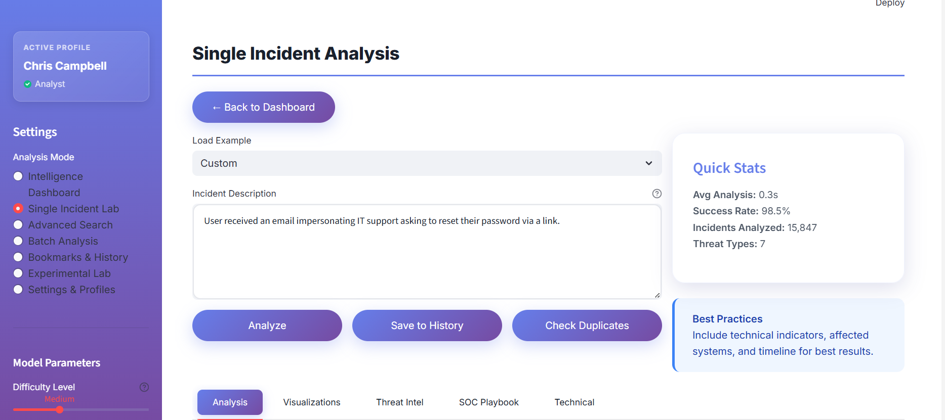 Single Incident Analysis – MITRE Coverage