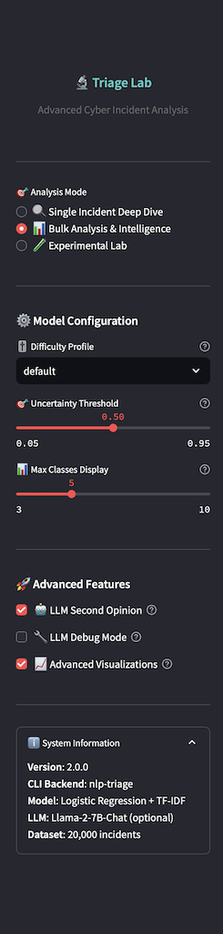 Screenshot: Sidebar Settings